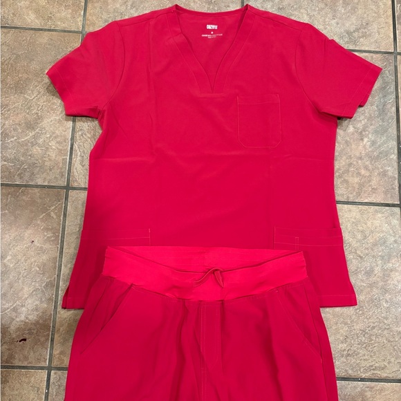 Hot Pink Scrub Set - Picture 2 of 4